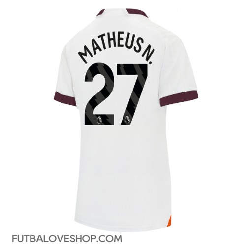 Dres Manchester City Matheus Nunes #27 Preč pre Ženy 2023-24 Krátky Rukáv